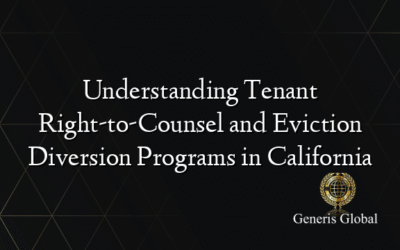 Understanding Tenant Right-to-Counsel and Eviction Diversion Programs in California