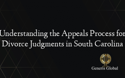 Understanding the Appeals Process for Divorce Judgments in South Carolina