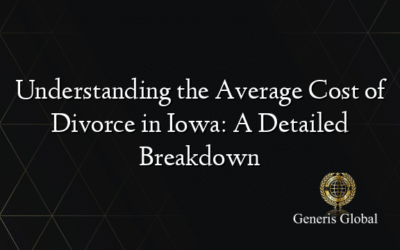 Understanding the Average Cost of Divorce in Iowa: A Detailed Breakdown