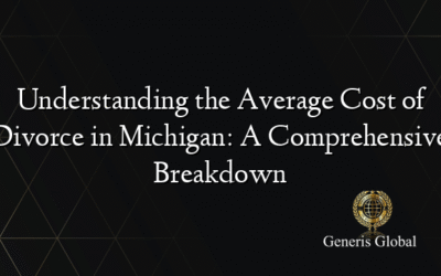 Understanding the Average Cost of Divorce in Michigan: A Comprehensive Breakdown