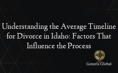 Understanding the Average Timeline for Divorce in Idaho: Factors That Influence the Process