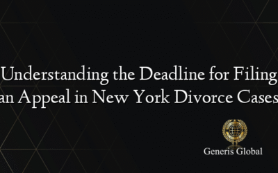 Understanding the Deadline for Filing an Appeal in New York Divorce Cases