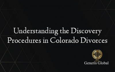 Understanding the Discovery Procedures in Colorado Divorces