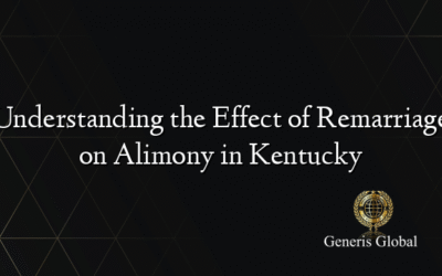 Understanding the Effect of Remarriage on Alimony in Kentucky