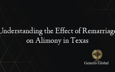 Understanding the Effect of Remarriage on Alimony in Texas
