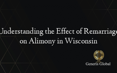 Understanding the Effect of Remarriage on Alimony in Wisconsin