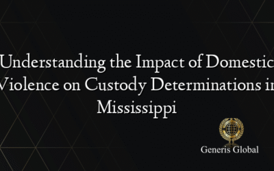 Understanding the Impact of Domestic Violence on Custody Determinations in Mississippi
