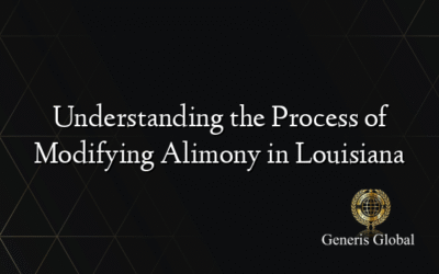 Understanding the Process of Modifying Alimony in Louisiana
