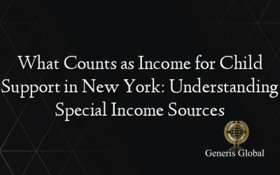 What Counts as Income for Child Support in New York: Understanding Special Income Sources