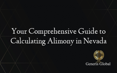 Your Comprehensive Guide to Calculating Alimony in Nevada