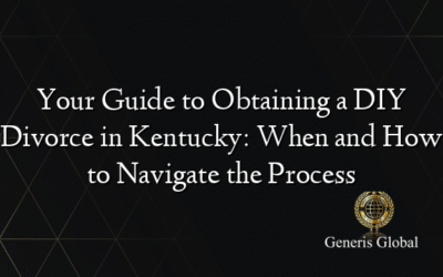 Your Guide to Obtaining a DIY Divorce in Kentucky: When and How to Navigate the Process
