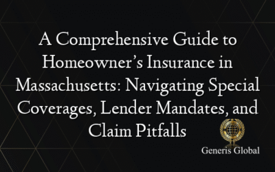 A Comprehensive Guide to Homeowner’s Insurance in Massachusetts: Navigating Special Coverages, Lender Mandates, and Claim Pitfalls