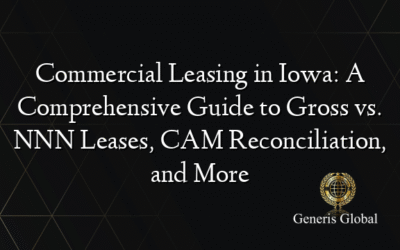 Commercial Leasing in Iowa: A Comprehensive Guide to Gross vs. NNN Leases, CAM Reconciliation, and More
