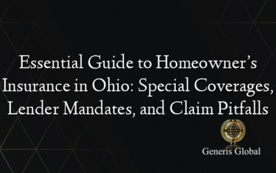 Essential Guide to Homeowner’s Insurance in Ohio: Special Coverages, Lender Mandates, and Claim Pitfalls