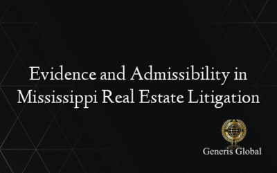 Evidence and Admissibility in Mississippi Real Estate Litigation