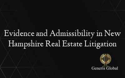 Evidence and Admissibility in New Hampshire Real Estate Litigation
