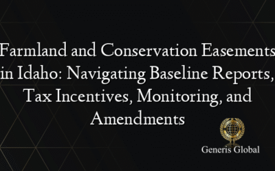 Farmland and Conservation Easements in Idaho: Navigating Baseline Reports, Tax Incentives, Monitoring, and Amendments
