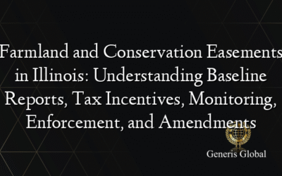 Farmland and Conservation Easements in Illinois: Understanding Baseline Reports, Tax Incentives, Monitoring, Enforcement, and Amendments