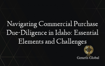 Navigating Commercial Purchase Due-Diligence in Idaho: Essential Elements and Challenges