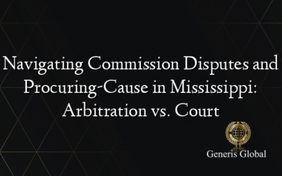 Navigating Commission Disputes and Procuring-Cause in Mississippi: Arbitration vs. Court