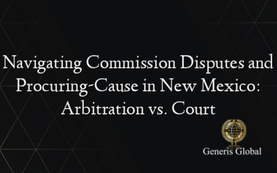 Navigating Commission Disputes and Procuring-Cause in New Mexico: Arbitration vs. Court