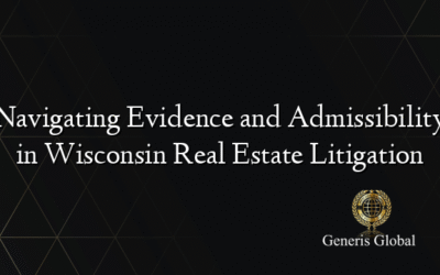 Navigating Evidence and Admissibility in Wisconsin Real Estate Litigation