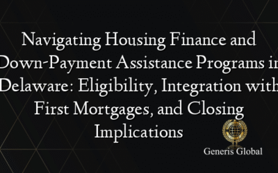 Navigating Housing Finance and Down-Payment Assistance Programs in Delaware: Eligibility, Integration with First Mortgages, and Closing Implications
