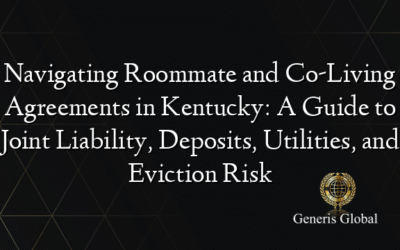 Navigating Roommate and Co-Living Agreements in Kentucky: A Guide to Joint Liability, Deposits, Utilities, and Eviction Risk