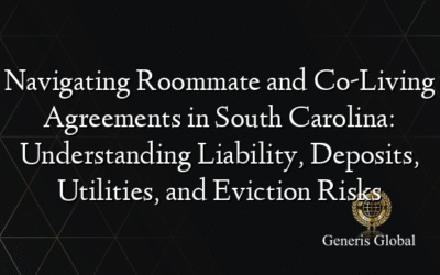 Navigating Roommate and Co-Living Agreements in South Carolina: Understanding Liability, Deposits, Utilities, and Eviction Risks