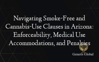Navigating Smoke-Free and Cannabis-Use Clauses in Arizona: Enforceability, Medical Use Accommodations, and Penalties