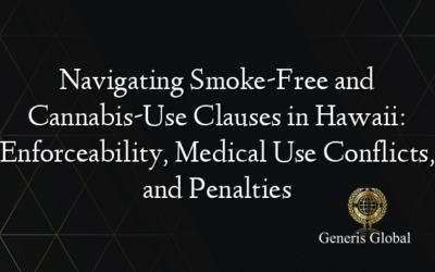 Navigating Smoke-Free and Cannabis-Use Clauses in Hawaii: Enforceability, Medical Use Conflicts, and Penalties