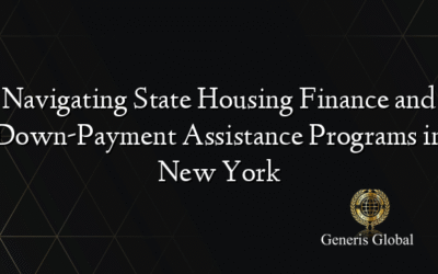 Navigating State Housing Finance and Down-Payment Assistance Programs in New York
