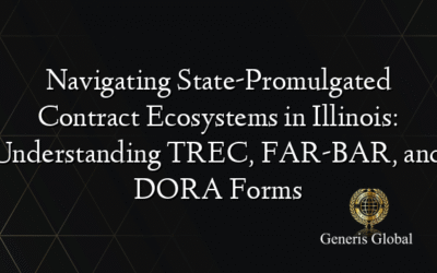 Navigating State-Promulgated Contract Ecosystems in Illinois: Understanding TREC, FAR-BAR, and DORA Forms