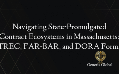Navigating State-Promulgated Contract Ecosystems in Massachusetts: TREC, FAR-BAR, and DORA Forms