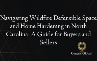 Navigating Wildfire Defensible Space and Home Hardening in North Carolina: A Guide for Buyers and Sellers