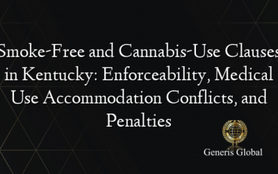 Smoke-Free and Cannabis-Use Clauses in Kentucky: Enforceability, Medical Use Accommodation Conflicts, and Penalties