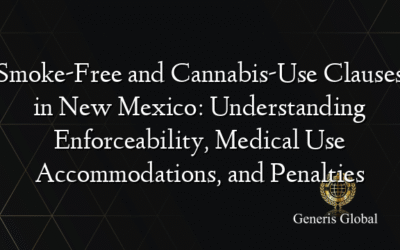 Smoke-Free and Cannabis-Use Clauses in New Mexico: Understanding Enforceability, Medical Use Accommodations, and Penalties