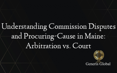 Understanding Commission Disputes and Procuring-Cause in Maine: Arbitration vs. Court