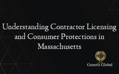 Understanding Contractor Licensing and Consumer Protections in Massachusetts