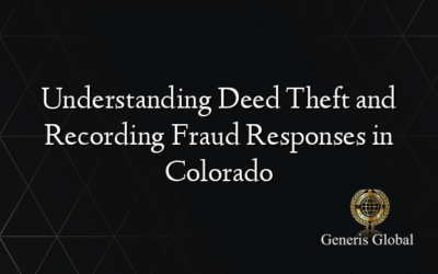 Understanding Deed Theft and Recording Fraud Responses in Colorado