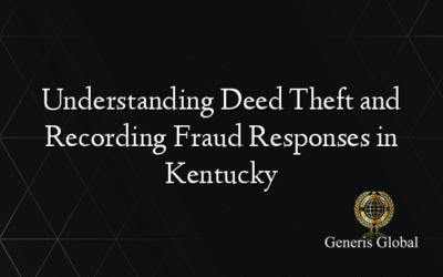 Understanding Deed Theft and Recording Fraud Responses in Kentucky