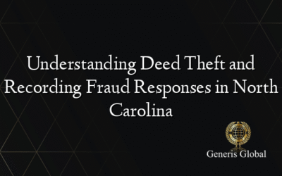 Understanding Deed Theft and Recording Fraud Responses in North Carolina