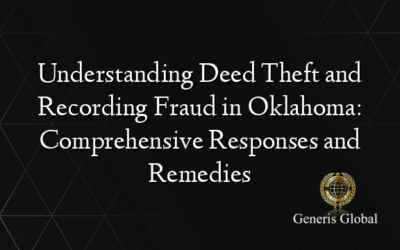 Understanding Deed Theft and Recording Fraud in Oklahoma: Comprehensive Responses and Remedies