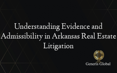 Understanding Evidence and Admissibility in Arkansas Real Estate Litigation