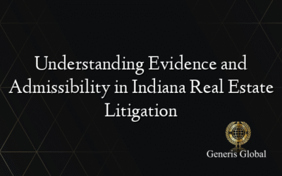 Understanding Evidence and Admissibility in Indiana Real Estate Litigation
