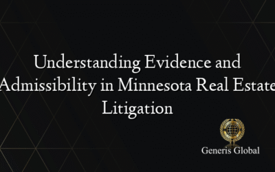 Understanding Evidence and Admissibility in Minnesota Real Estate Litigation