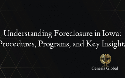 Understanding Foreclosure in Iowa: Procedures, Programs, and Key Insights
