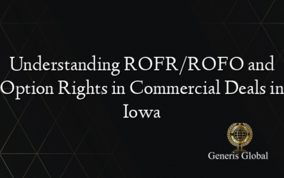 Understanding ROFR/ROFO and Option Rights in Commercial Deals in Iowa