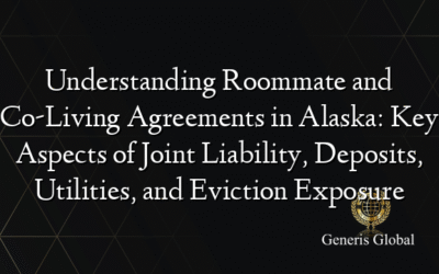 Understanding Roommate and Co-Living Agreements in Alaska: Key Aspects of Joint Liability, Deposits, Utilities, and Eviction Exposure