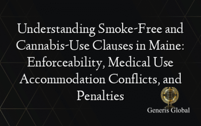 Understanding Smoke-Free and Cannabis-Use Clauses in Maine: Enforceability, Medical Use Accommodation Conflicts, and Penalties